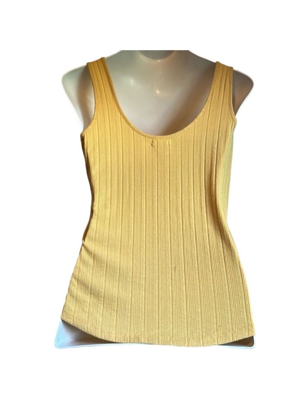 Maurices Mustard Button-Front Ribbed Tank Top - Picture 5 of 7